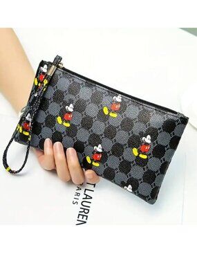 Wristlet Wallet Mickey Mouse Bag Disney Clutch Pouch Travel Purse Zip designer